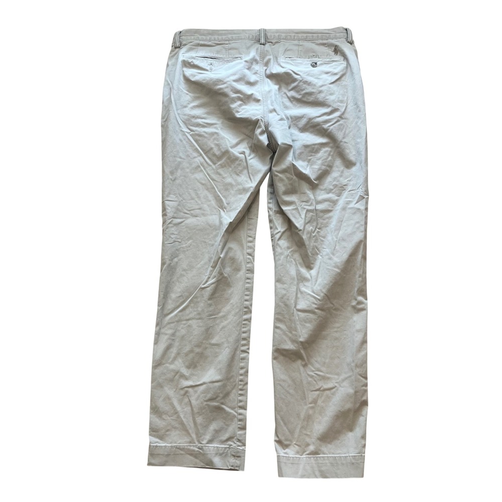 Polo Ralph Lauren Mens Stretch Straight Fit Chino Pants Tan Khaki 34x32 - Picture 4 of 9